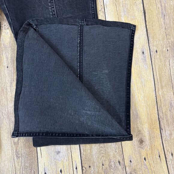 FRAME Le High Flare Jeans Obsidian Clean Side Slit Jeans Women Size 29 (31X32) - Picture 5 of 11